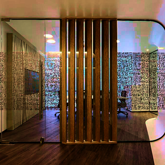 Decorative Glass Partition