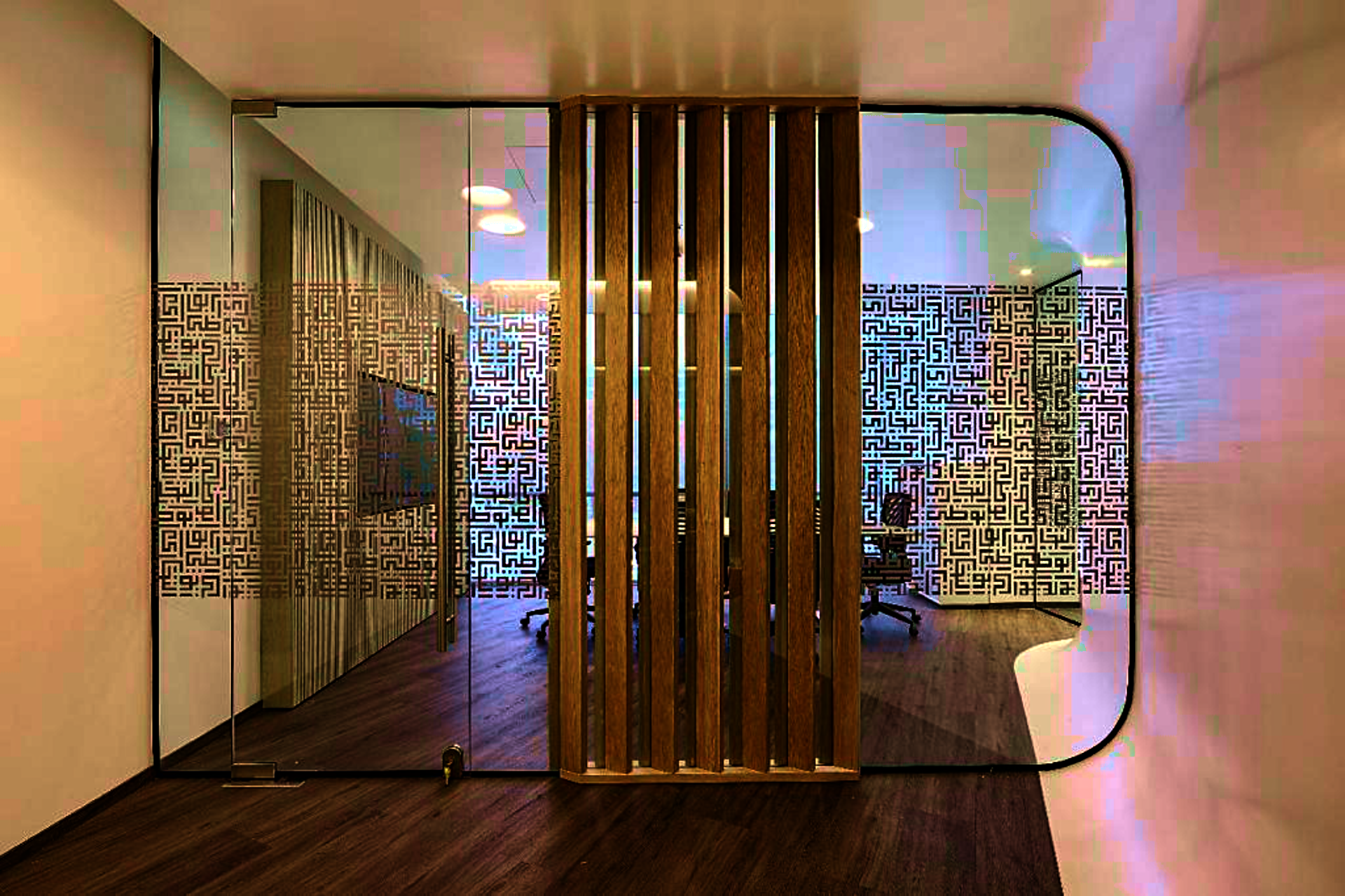 Decorative Glass Partition